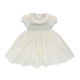 Diana Special Occasion Dress with Forget Me Not Hand Smocking
