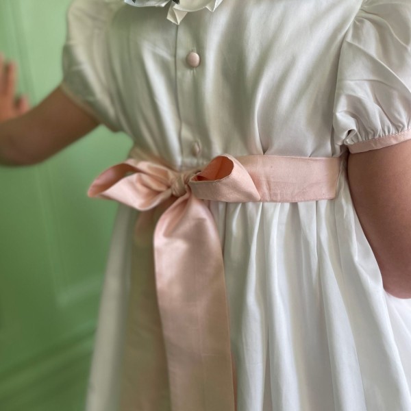 Diana Special Occasion Dress with Seashell Hand Smocking Diana Special Occasion Dress with Seashell Hand Smocking