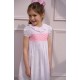 Katherine Johnson Dress Pink Grid Cotton with Strawberrylicious Hand Smocking Katherine Johnson Dress Pink Grid Cotton with Strawberrylicious Hand Smocking