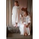Nightingale Girl's Dress Forget Me Not Plumetti with Delphinium Hand Smocking