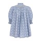 Scholl Blouse Bubble Weave Cotton with Double Cream Hand Smocking Edition 60 Scholl Blouse Bubble Weave Cotton with Double Cream Hand Smocking Edition 60