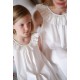 Memo Press x Smock London Women's Alice Dress Moonstone with Yellow Rose Hand Smocking Memo Press x Smock London Women's Alice Dress Moonstone with Yellow Rose Hand Smocking