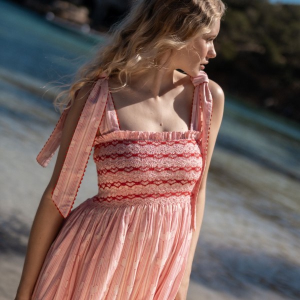 Grace Hopper Dress Love Heart Weave with I Heart You Hand Smocking Grace Hopper Dress Love Heart Weave with I Heart You Hand Smocking